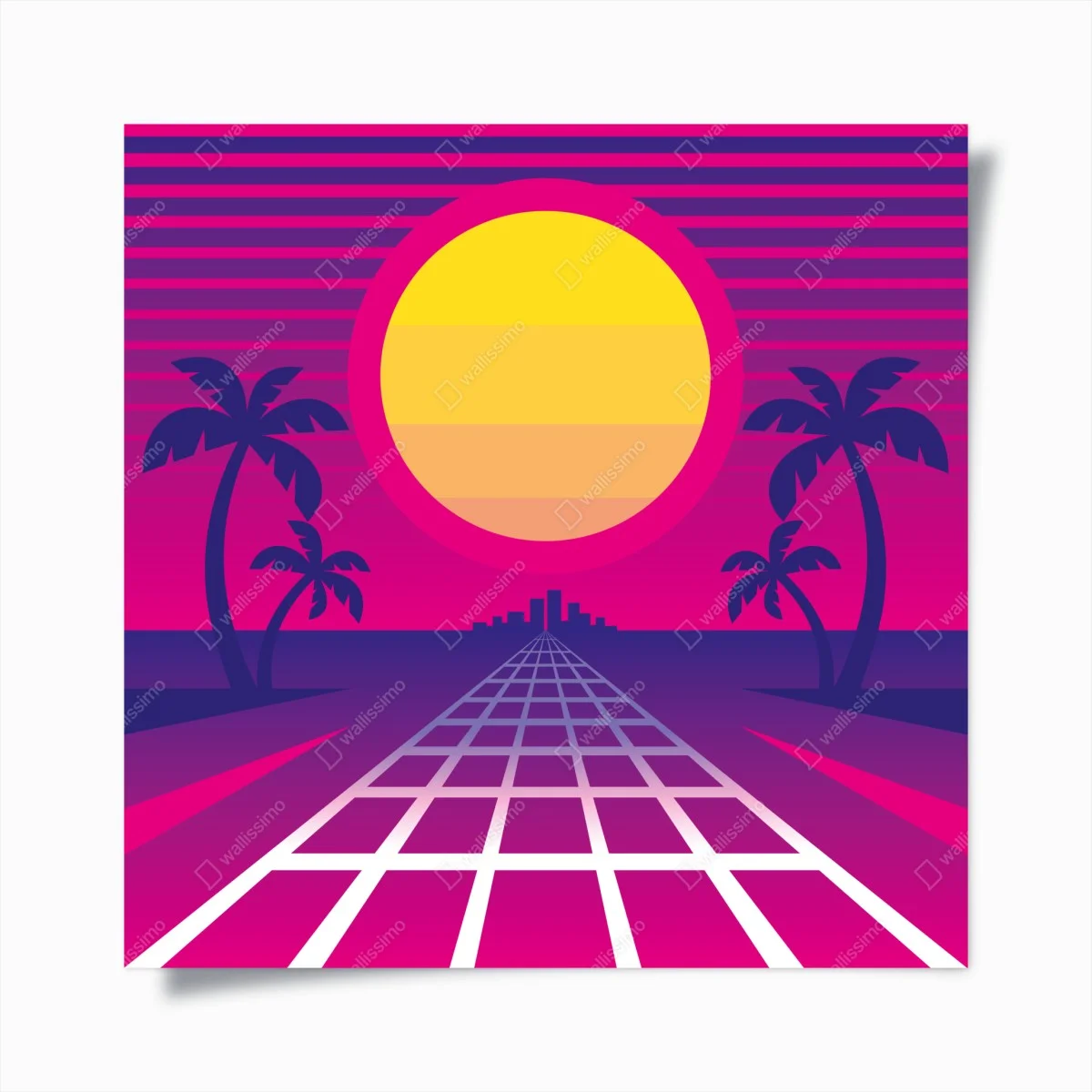Poster horizon synthwave au soleil néon – Wallnifity® Poster horizon synthwave au soleil néon – Wallnifity®