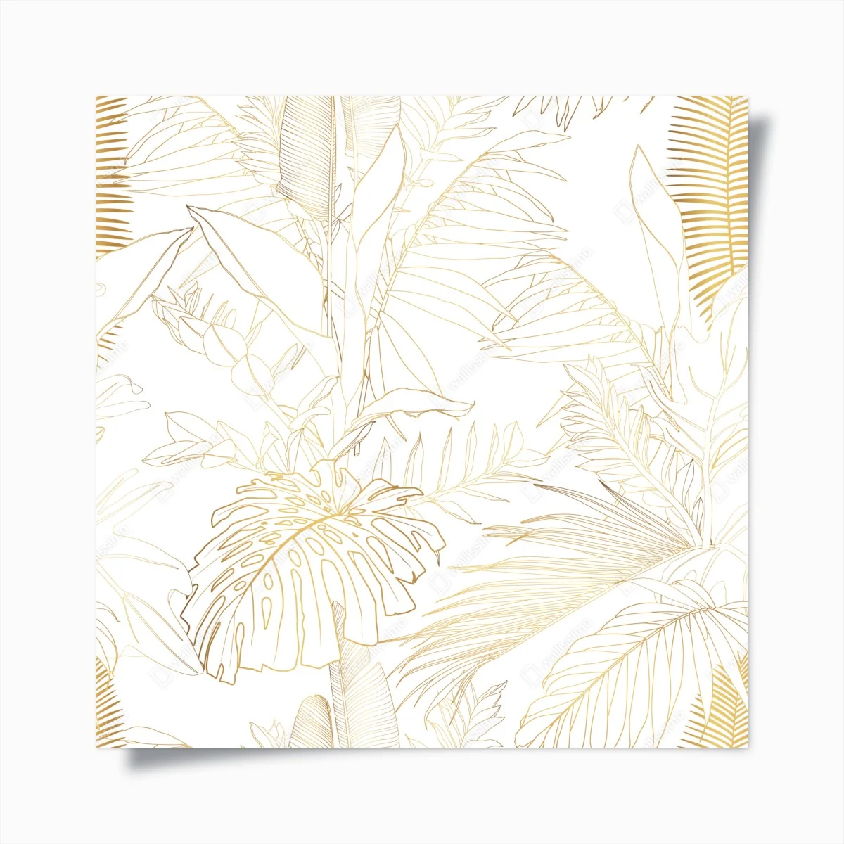 Poster motif botanique doré de feuilles tropicales – Wallnifity® Poster motif botanique doré de feuilles tropicales – Wallnifity®