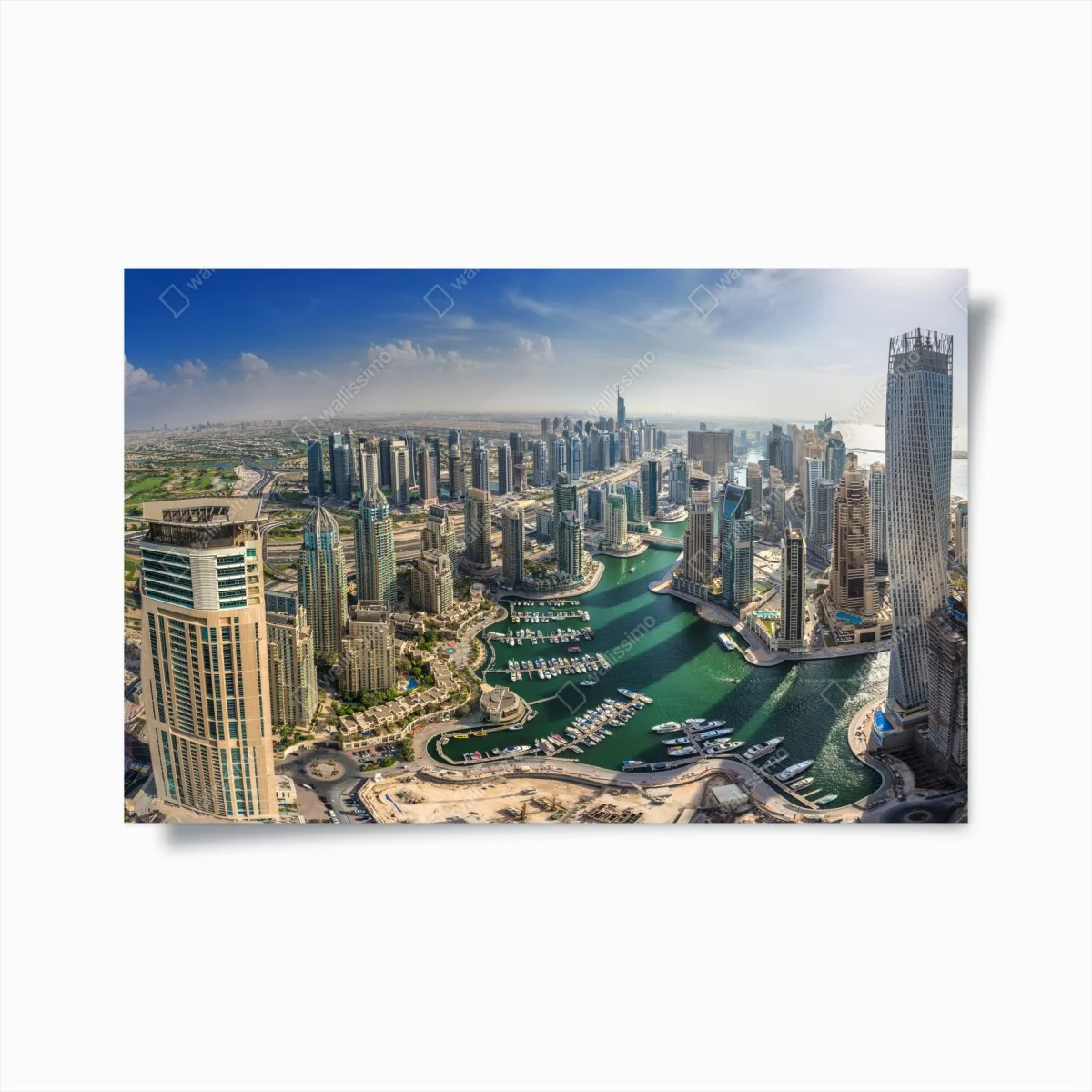 Poster panorama moderne de Dubai Marina – Wallnifity® Poster panorama moderne de Dubai Marina – Wallnifity®