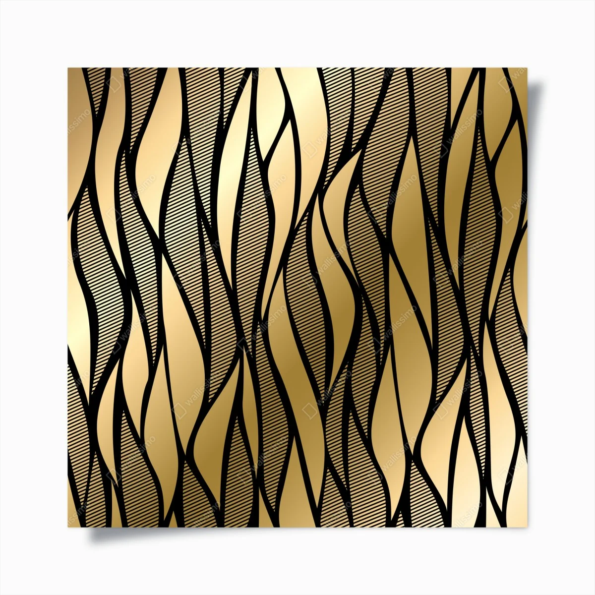 Poster élégance dorée en arabesques – Wallnifity® Poster élégance dorée en arabesques – Wallnifity®