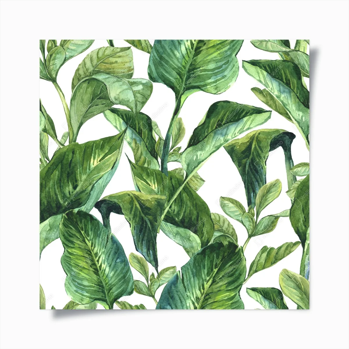 Poster motif de feuilles tropicales en aquarelle – Wallnifity® Poster motif de feuilles tropicales en aquarelle – Wallnifity®