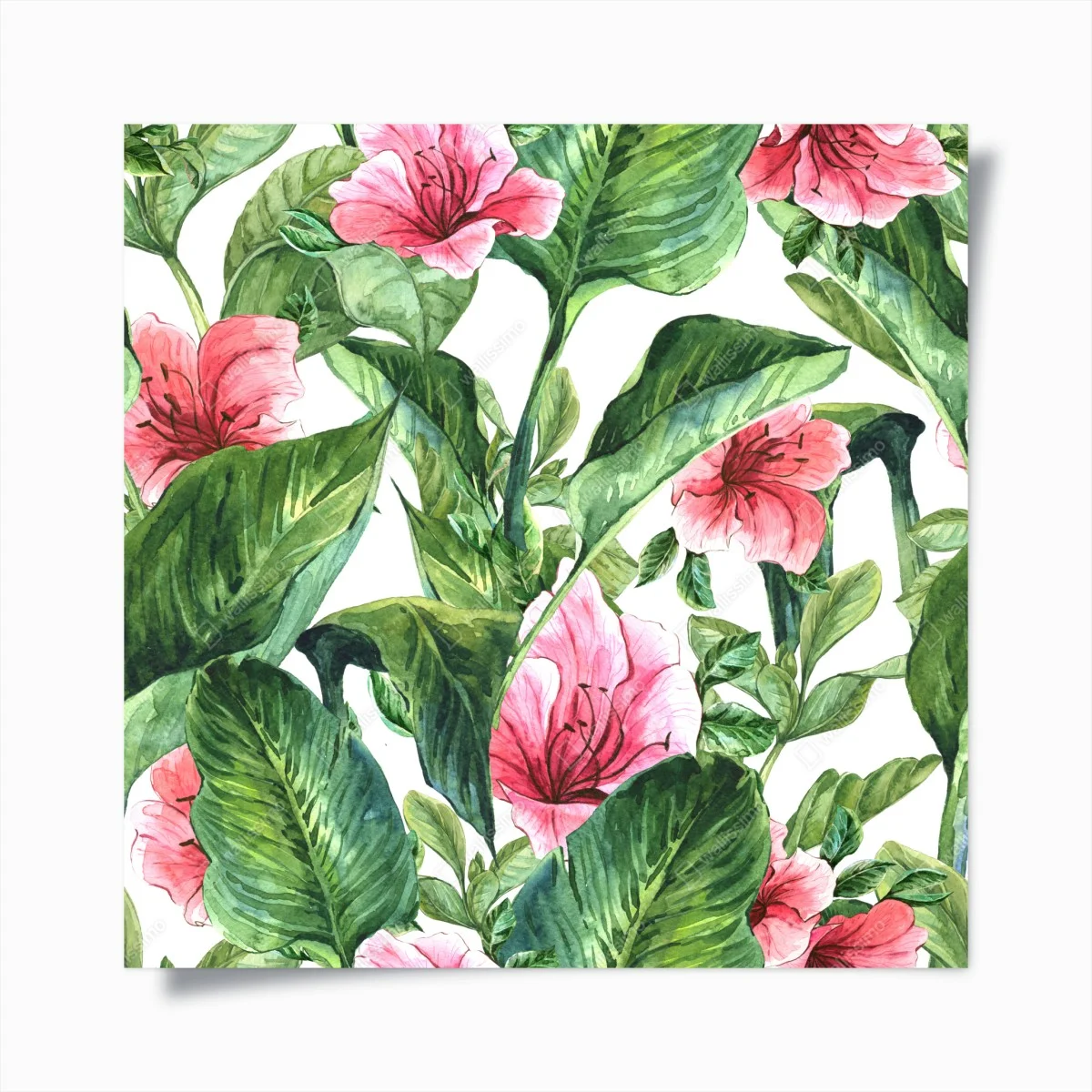 Poster motif floral tropical en aquarelle – Wallnifity® Poster motif floral tropical en aquarelle – Wallnifity®
