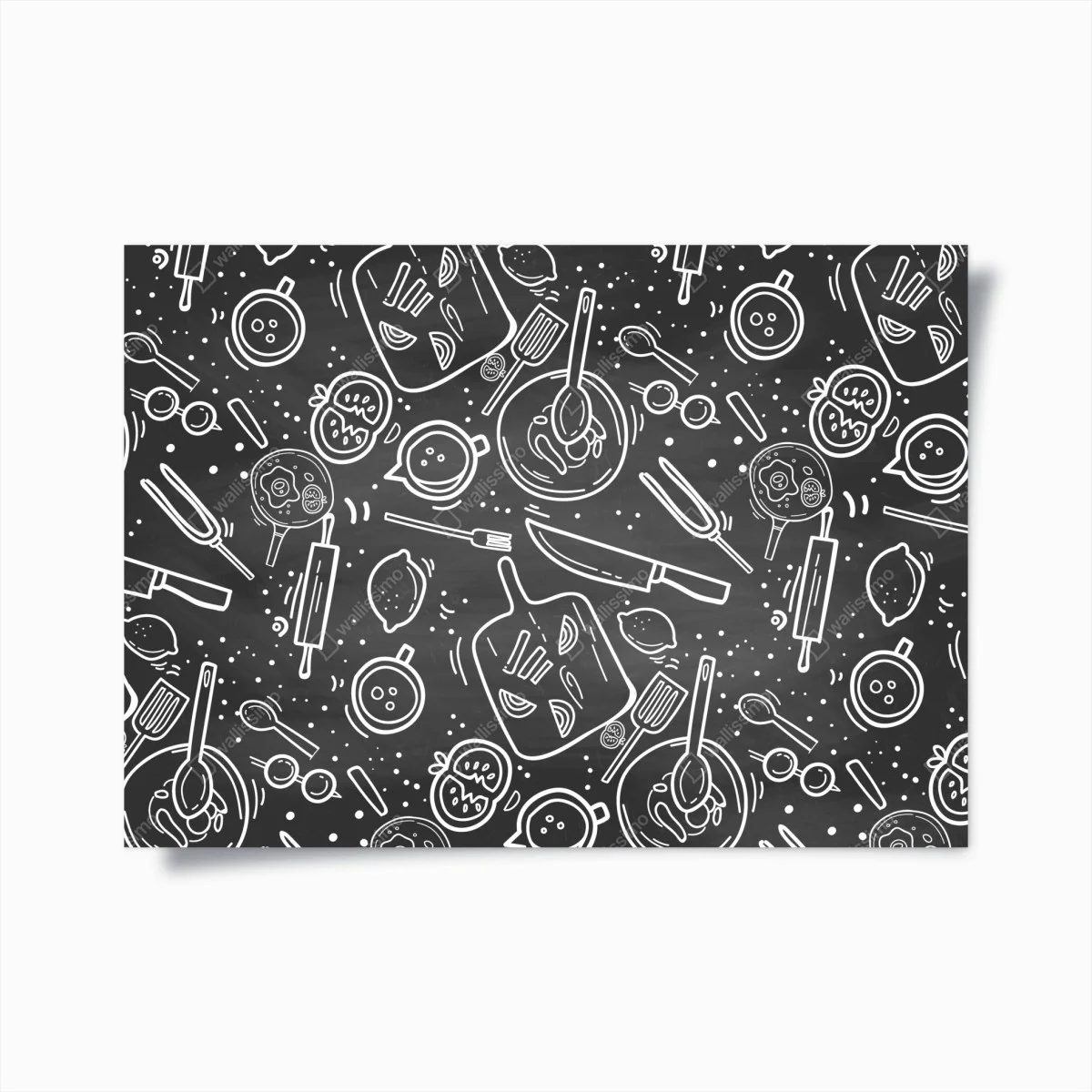 Poster motif culinaire sur ardoise – Wallnifity® Poster motif culinaire sur ardoise – Wallnifity®