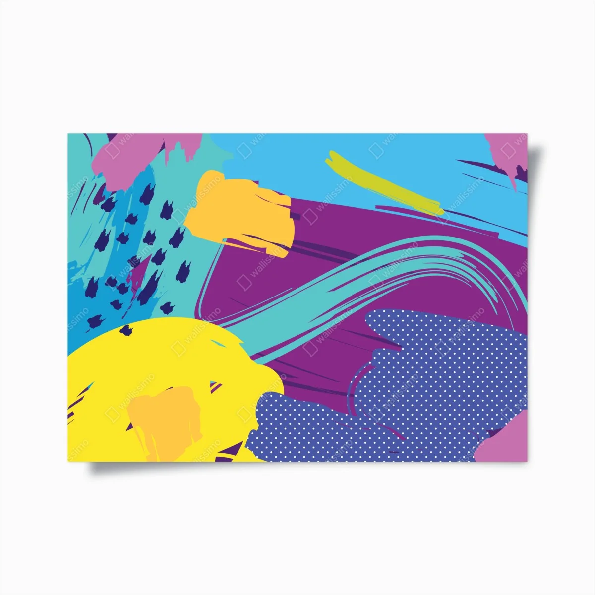 Poster motif abstrait coloré et dynamique – Wallnifity® Poster motif abstrait coloré et dynamique – Wallnifity®