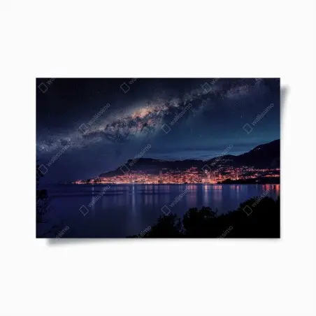 Poster côte nocturne sous la voie lactée – Wallnifity®
