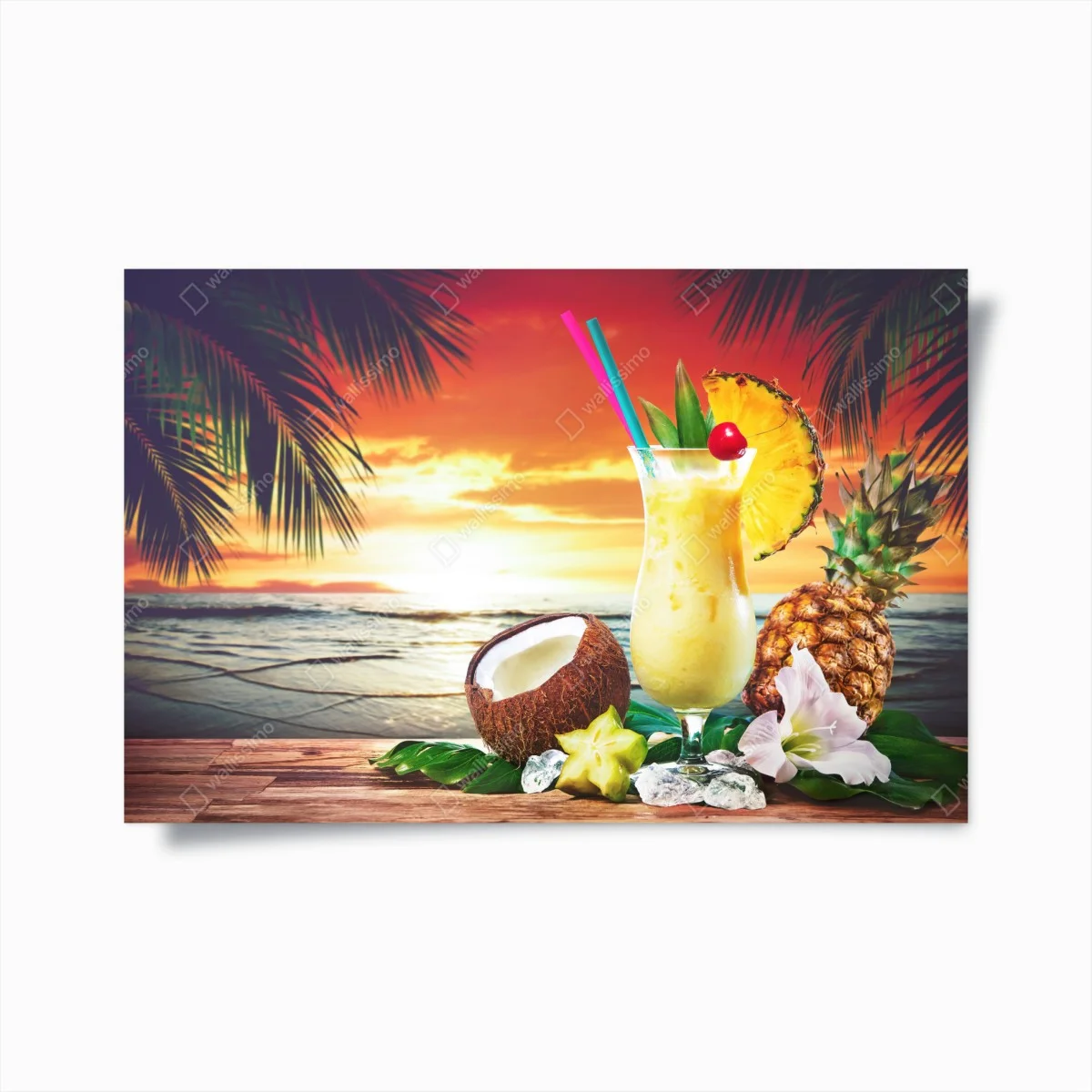 Poster cocktail tropical au coucher de soleil – Wallnifity® Poster cocktail tropical au coucher de soleil – Wallnifity®