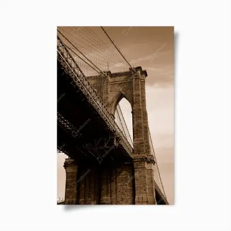 Poster perspective architecturale du pont de Brooklyn – Wallnifity®