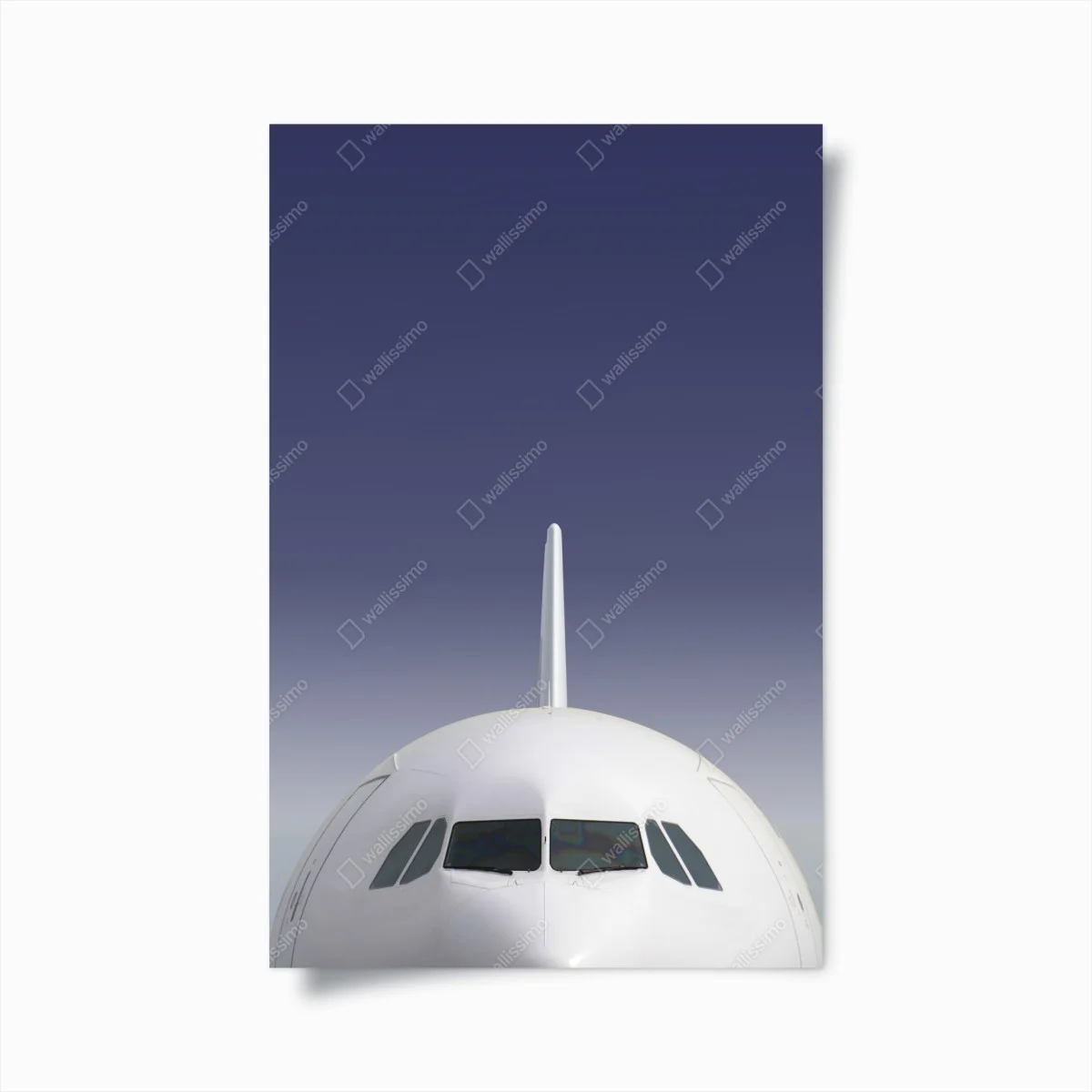 Poster nez d'avion minimaliste sur ciel dégradé – Wallnifity® Poster nez d'avion minimaliste sur ciel dégradé – Wallnifity®