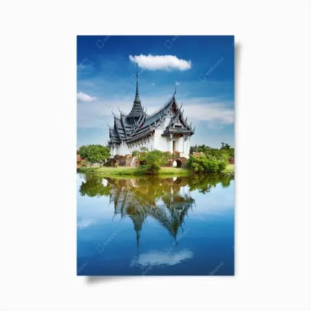 Poster reflet majestueux de Sanphet Prasat à Bangkok – Wallnifity®