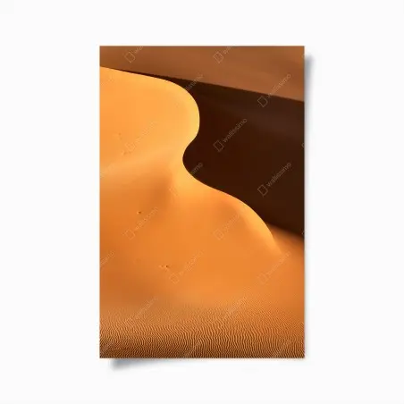 Poster vagues de sable doré, courbes du désert minimalistes – Wallnifity®