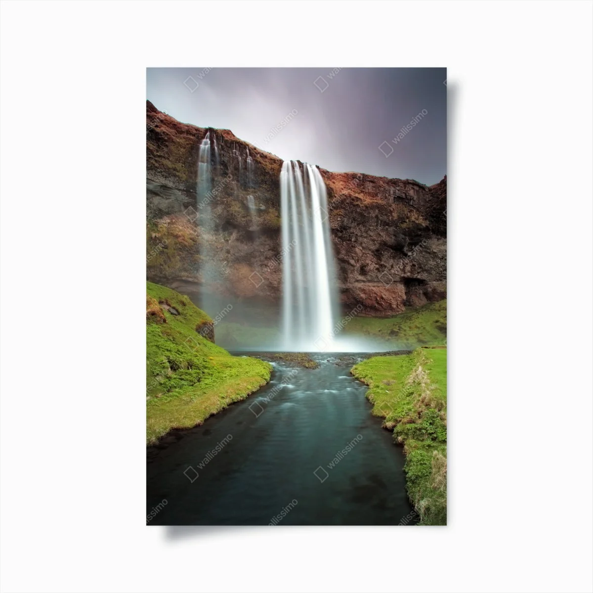 Poster cascade majestueuse et rivière paisible – Wallnifity® Poster cascade majestueuse et rivière paisible – Wallnifity®