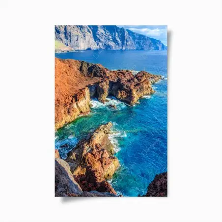 Poster falaises volcaniques de Tenerife près de Punto Teno – Wallnifity®