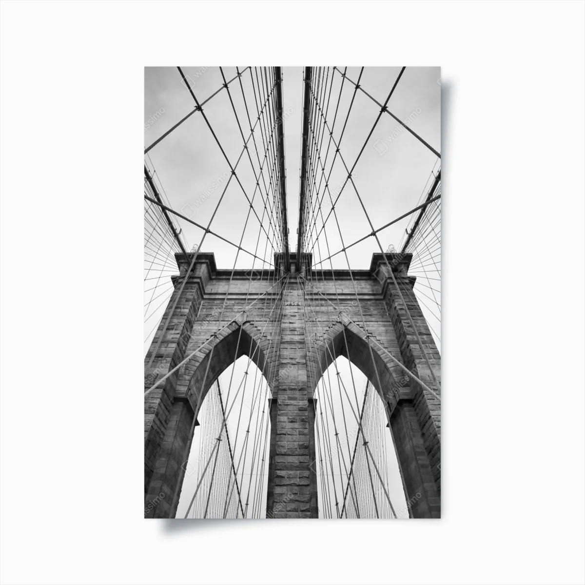 Poster perspective architecturale du pont de Brooklyn – Wallnifity® Poster perspective architecturale du pont de Brooklyn – Wallnifity®
