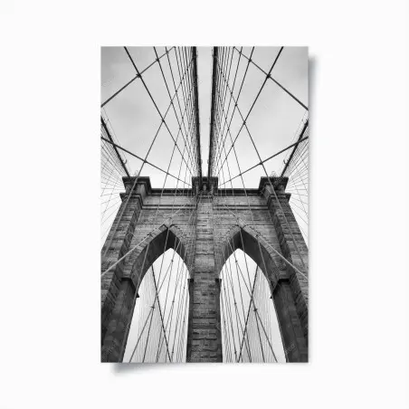 Poster perspective architecturale du pont de Brooklyn – Wallnifity®