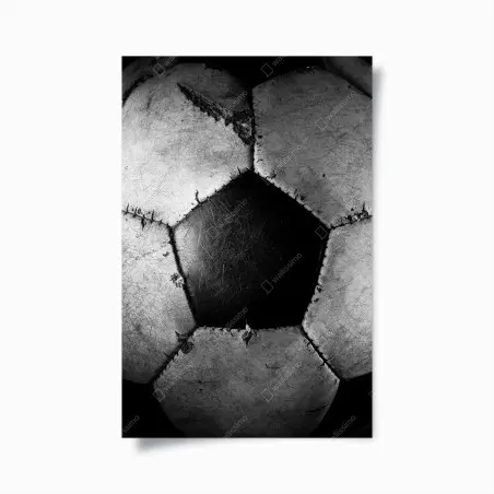 Poster ballon de football usé en gros plan – Wallnifity®