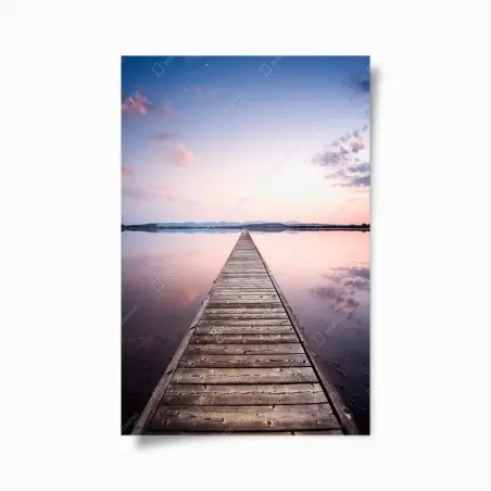 Poster passerelle vers le crépuscule – Wallnifity®