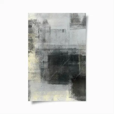 Poster abstraction urbaine en nuances de gris – Wallnifity®