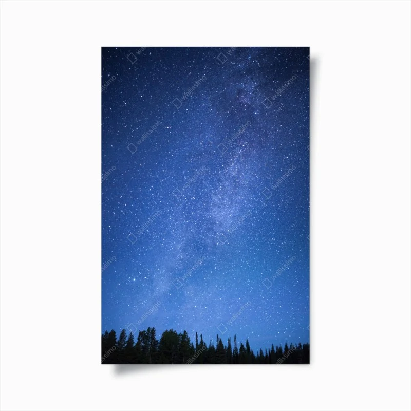Poster la voie lactée au-dessus de la forêt – Wallnifity® Poster la voie lactée au-dessus de la forêt – Wallnifity®