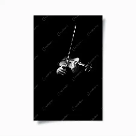 Poster mains au violon en clair-obscur – Wallnifity®