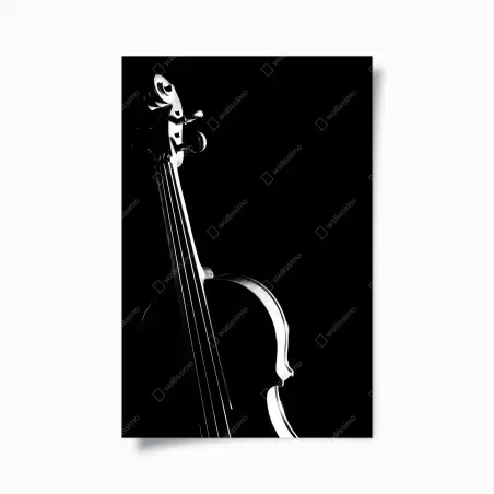 Poster violon en clair-obscur – Wallnifity®