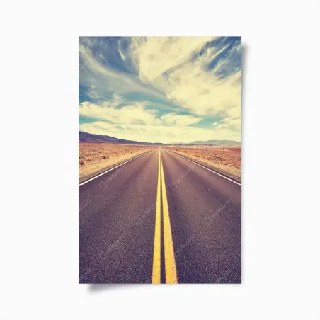Poster route infinie vers Death Valley – Wallnifity®