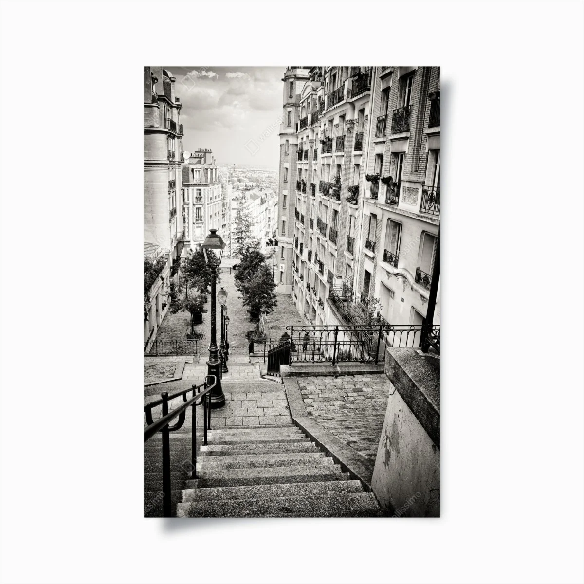 Poster escalier pittoresque de Montmartre, Paris – Wallnifity® Poster escalier pittoresque de Montmartre, Paris – Wallnifity®