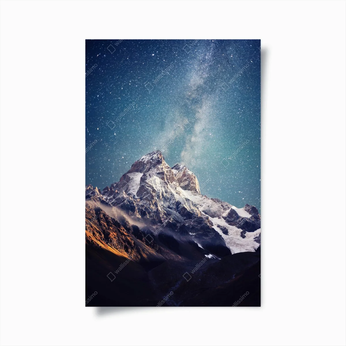 Poster nuit étoilée sur Ushba au cœur de Svaneti – Wallnifity® Poster nuit étoilée sur Ushba au cœur de Svaneti – Wallnifity®