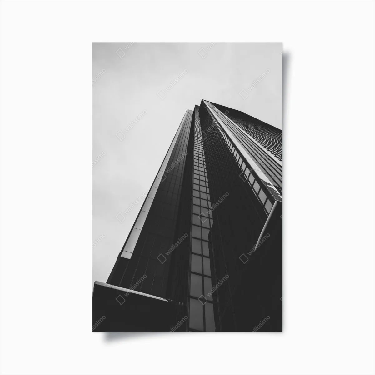 Poster perspective monumentale d'un gratte-ciel en noir et blanc – Wallnifity® Poster perspective monumentale d'un gratte-ciel en noir et blanc – Wallnifity®