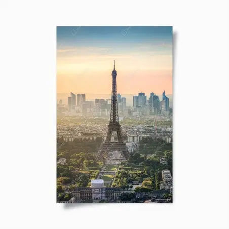 Poster coucher de soleil sur la Tour Eiffel, Paris – Wallnifity®