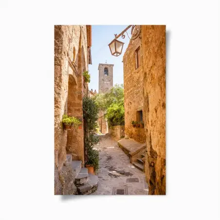 Poster ruelle pittoresque à Civita di Bagnoregio – Wallnifity®