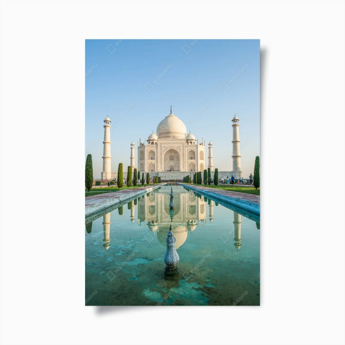 Poster reflet symétrique du Taj Mahal au lever du soleil – Wallnifity® Poster reflet symétrique du Taj Mahal au lever du soleil – Wallnifity®