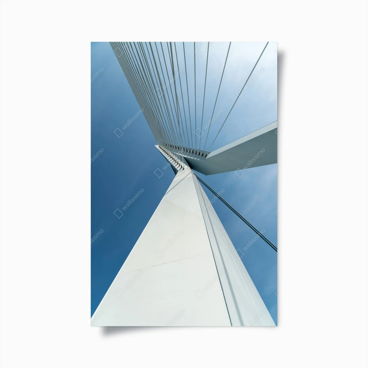 Poster perspective architecturale d'un pont à haubans – Wallnifity® Poster perspective architecturale d'un pont à haubans – Wallnifity®