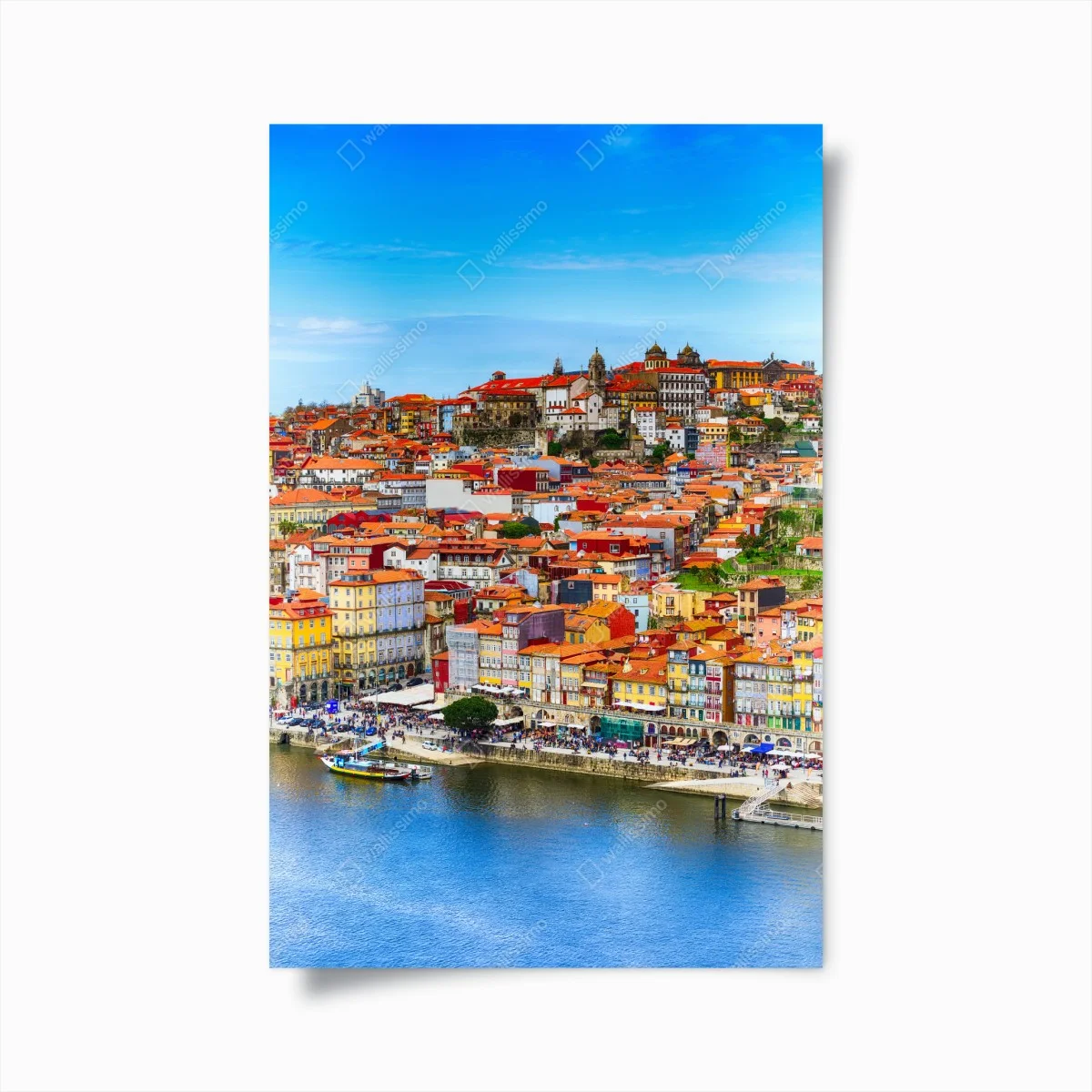Poster panorama coloré de Porto au bord du fleuve – Wallnifity® Poster panorama coloré de Porto au bord du fleuve – Wallnifity®
