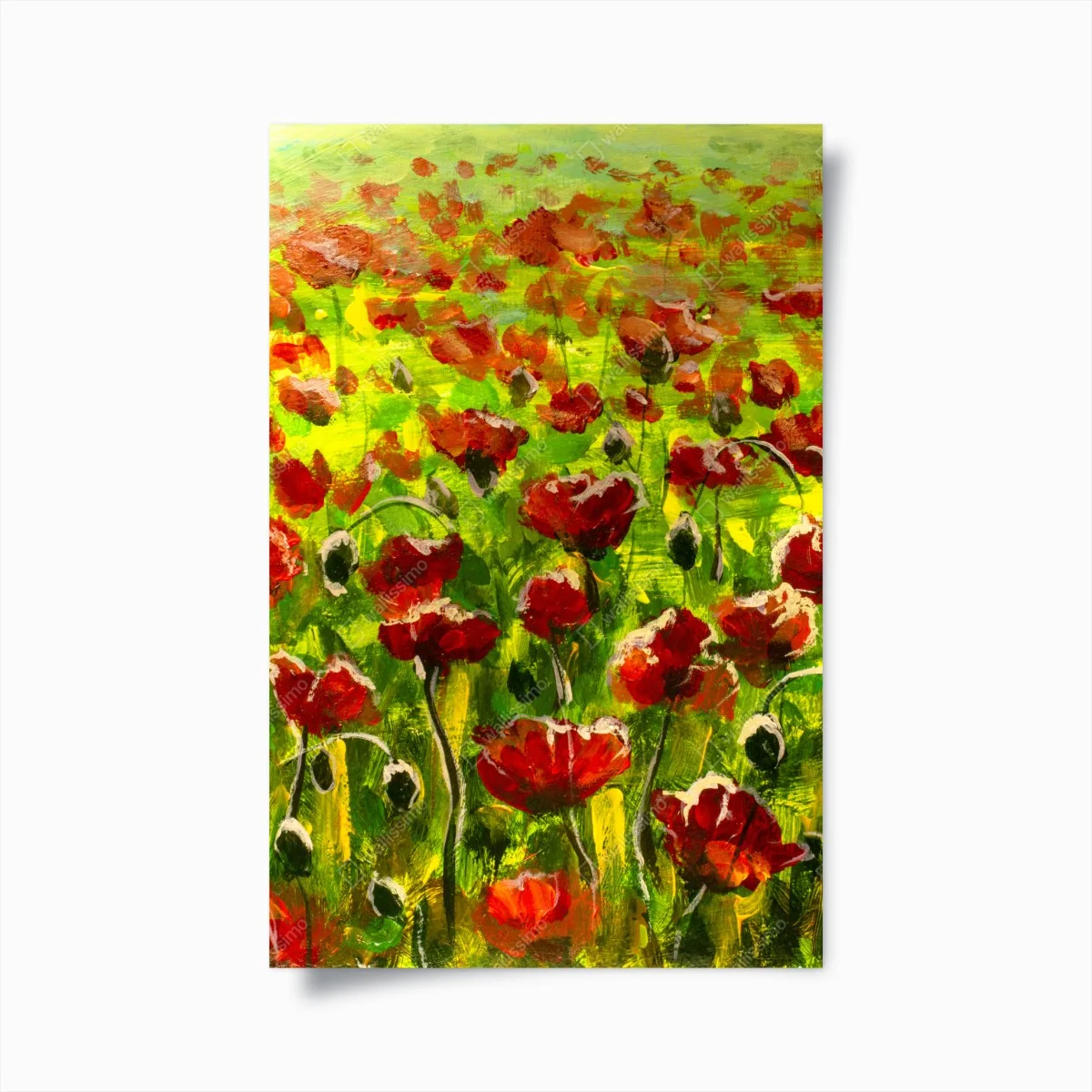 Poster champs de coquelicots au coucher du soleil – Wallnifity® Poster champs de coquelicots au coucher du soleil – Wallnifity®