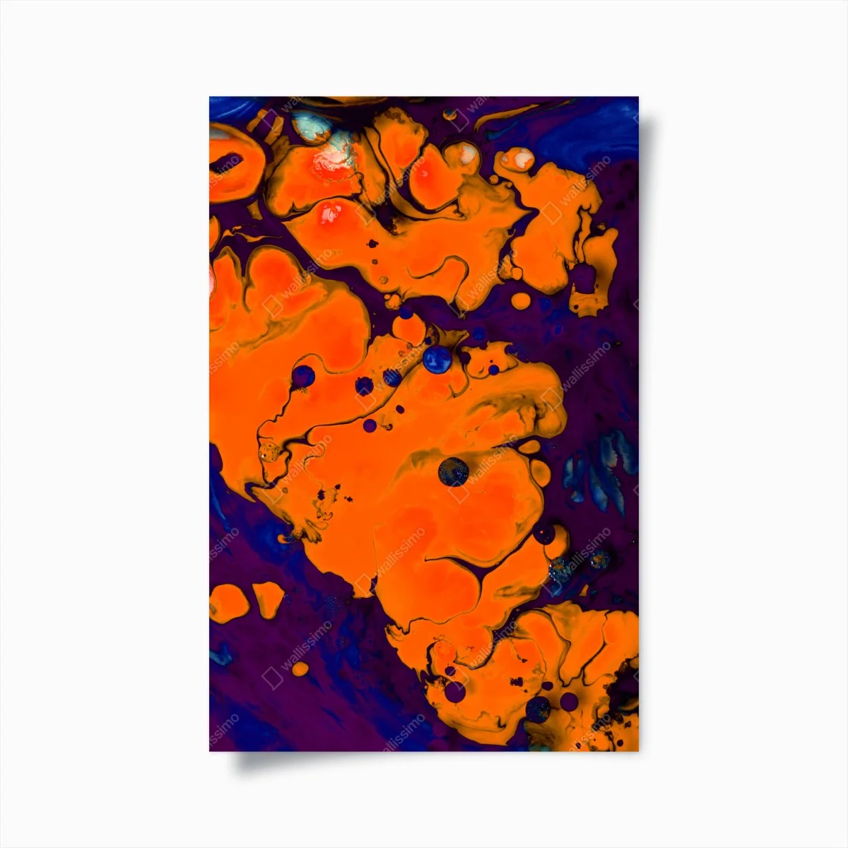 Poster nuances d'orange sur fond violet profond – Wallnifity® Poster nuances d'orange sur fond violet profond – Wallnifity®