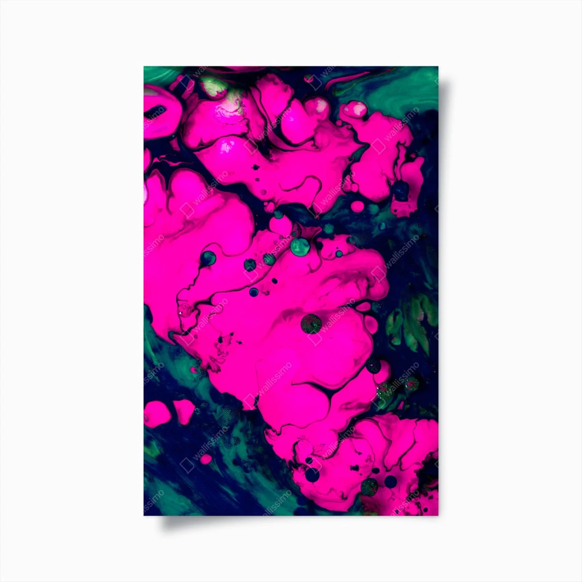 Poster abstraction néon fuchsia et turquoise – Wallnifity® Poster abstraction néon fuchsia et turquoise – Wallnifity®