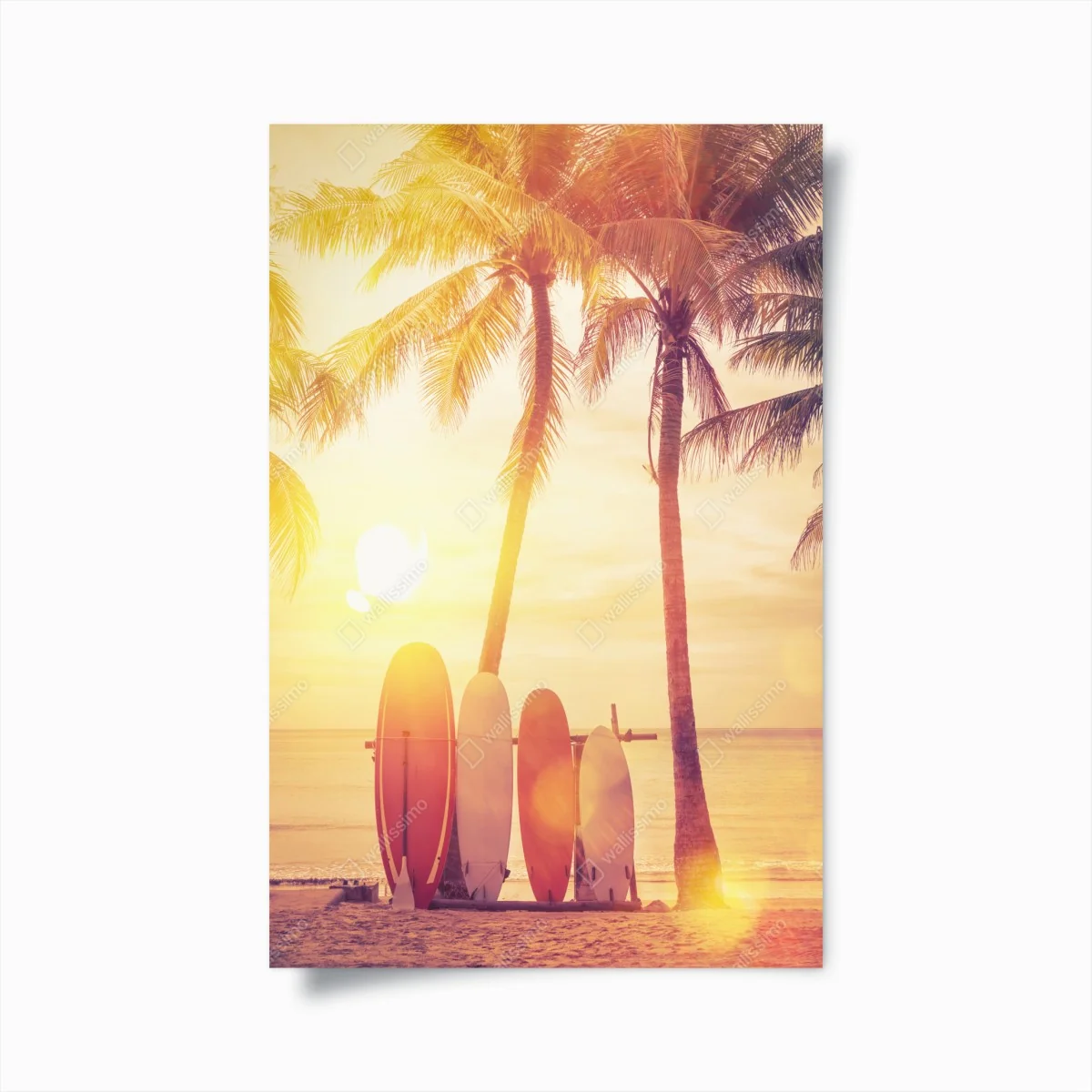 Poster coucher de soleil tropical avec planches de surf – Wallnifity® Poster coucher de soleil tropical avec planches de surf – Wallnifity®