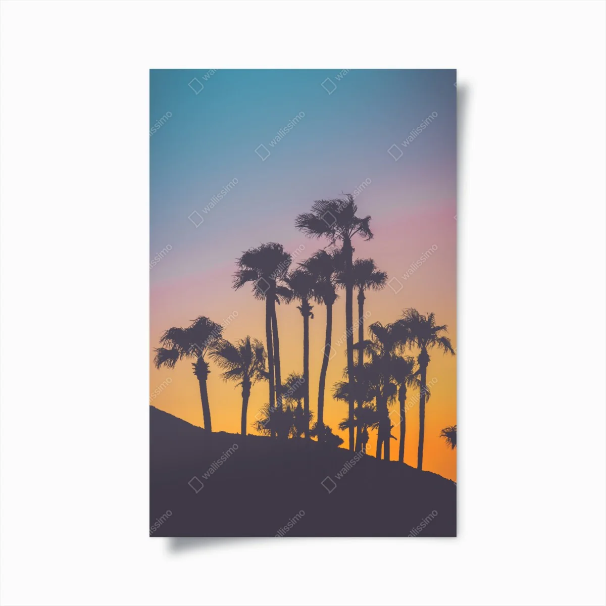 Poster crépuscule tropical aux palmiers – Wallnifity® Poster crépuscule tropical aux palmiers – Wallnifity®