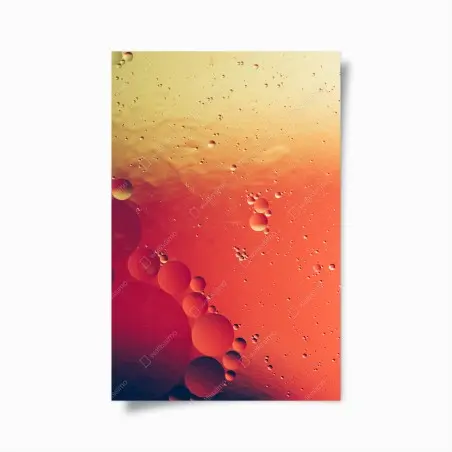 Poster rêverie de bulles orangées – Wallnifity®