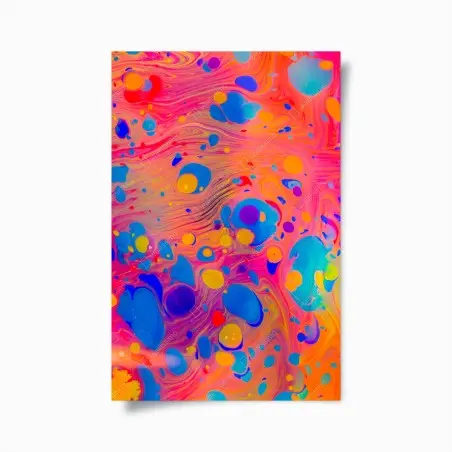Poster marbrures ottomanes multicolores – Wallnifity®
