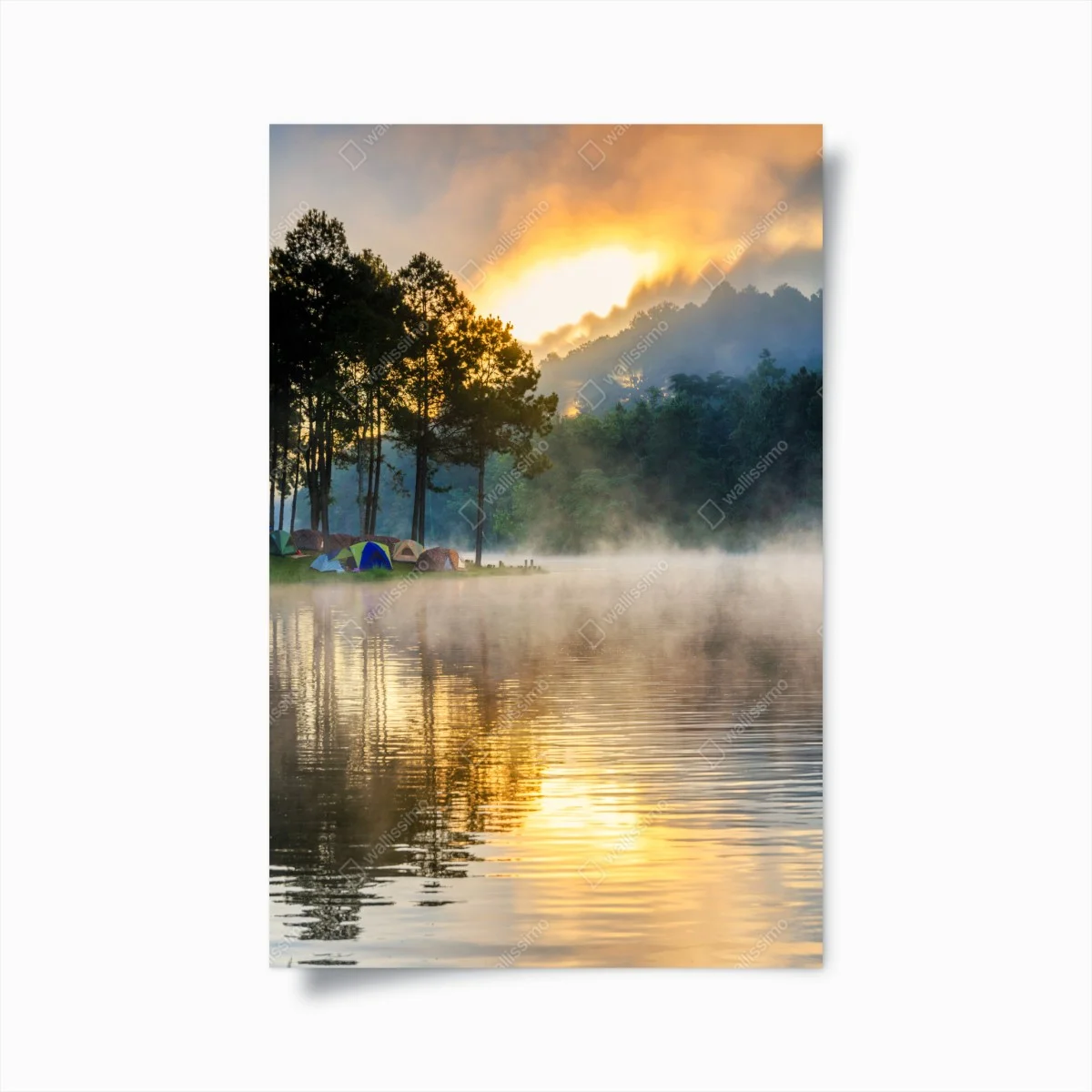 Poster aube brumeuse au lac de Pang Oung, Mae Hong Son – Wallnifity® Poster aube brumeuse au lac de Pang Oung, Mae Hong Son – Wallnifity®