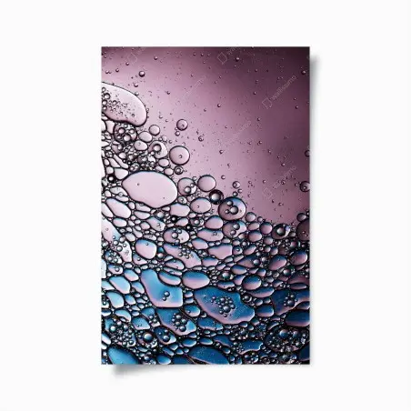 Poster danse de bulles violettes et bleues – Wallnifity®