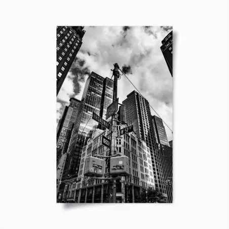Poster perspective urbaine sur Broadway – Wallnifity®