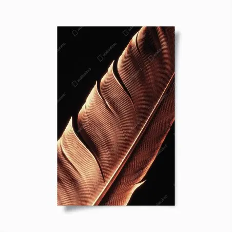 Poster plume délicate en contre-jour – Wallnifity®