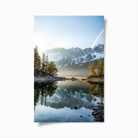Poster reflet alpin au lever du soleil – Wallnifity®