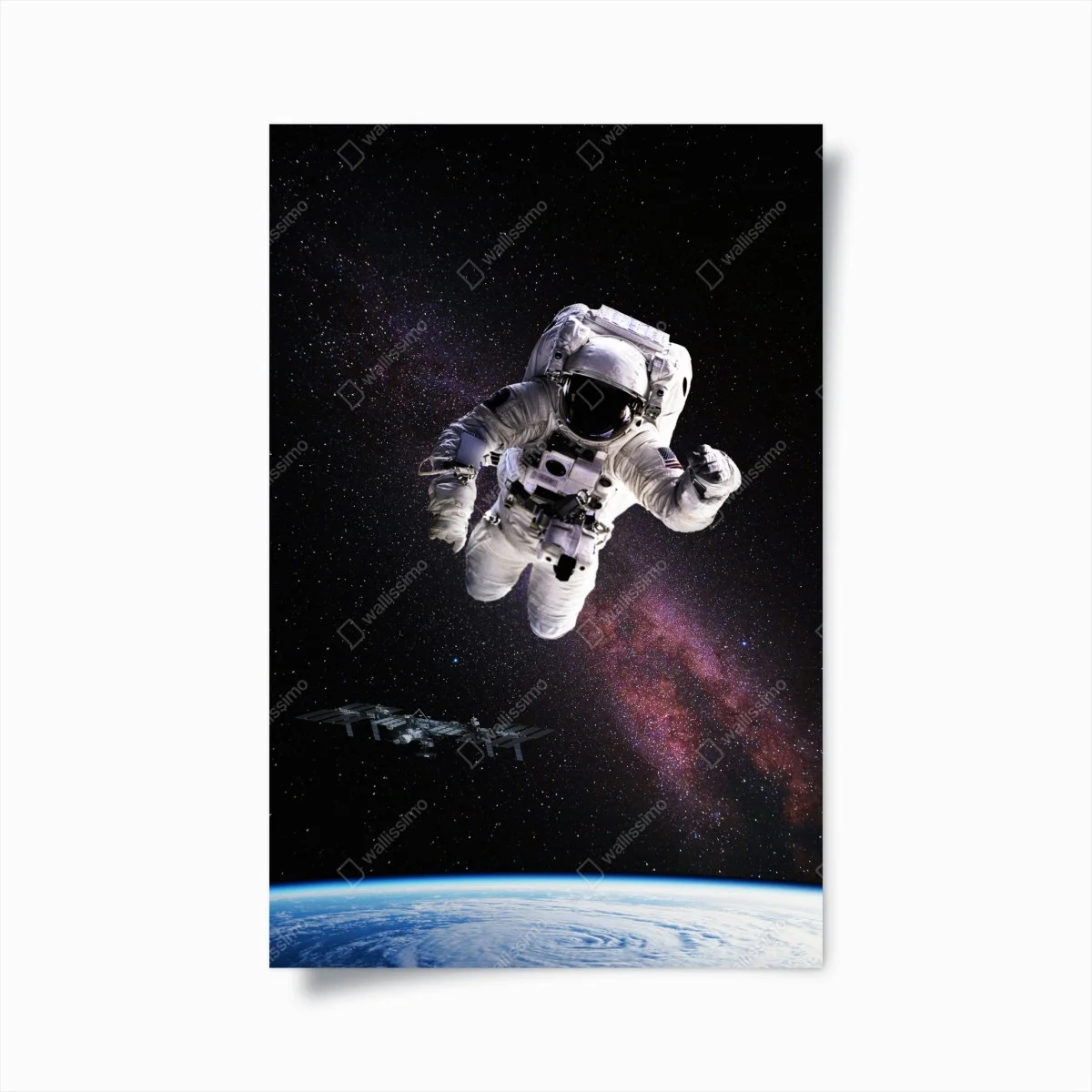 Poster astronaute en apesanteur au-dessus de la Terre – Wallnifity® Poster astronaute en apesanteur au-dessus de la Terre – Wallnifity®