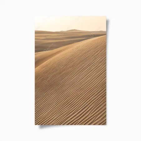 Poster vagues de sable dorées – Wallnifity®