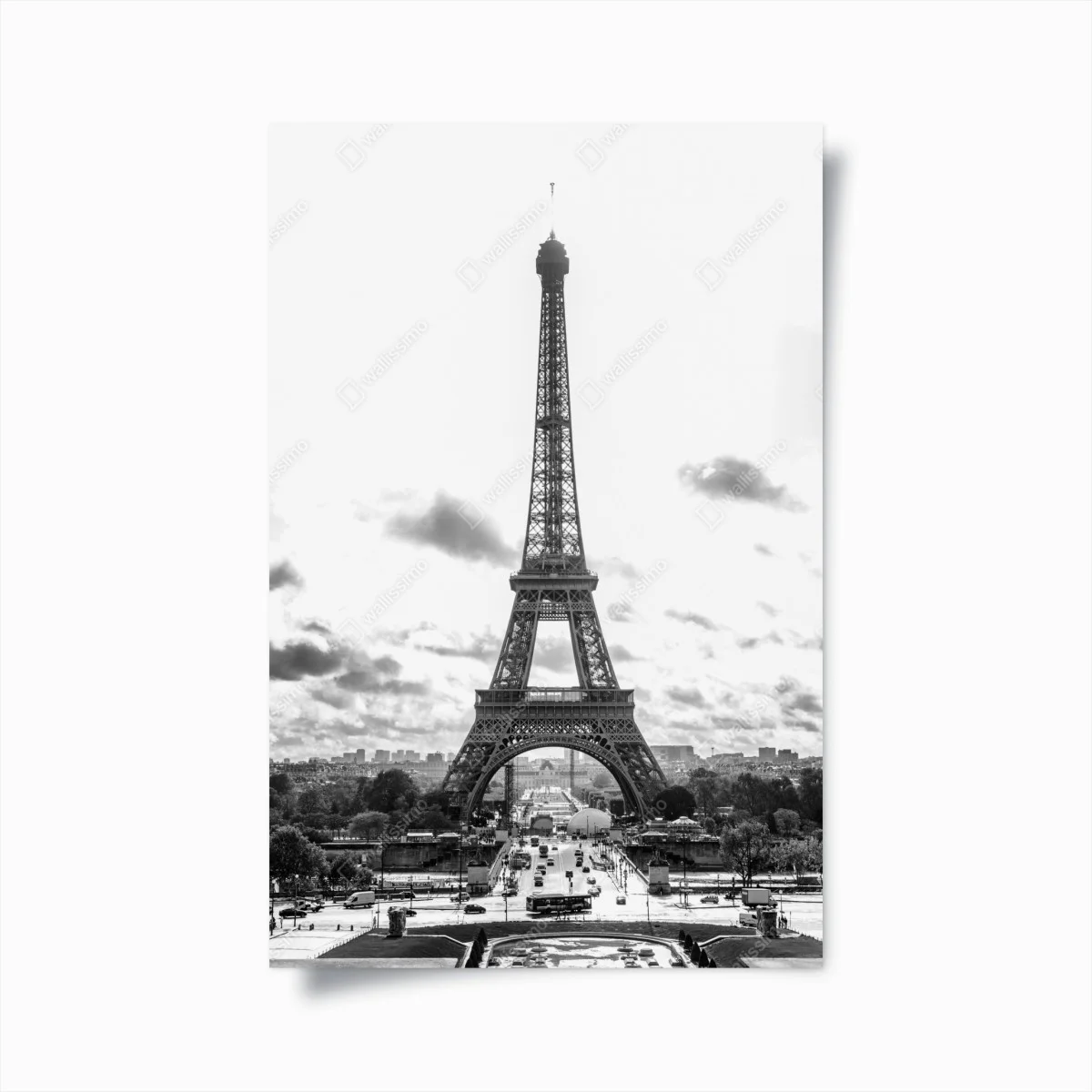 Poster silhouette monochrome de la Tour Eiffel – Wallnifity® Poster silhouette monochrome de la Tour Eiffel – Wallnifity®