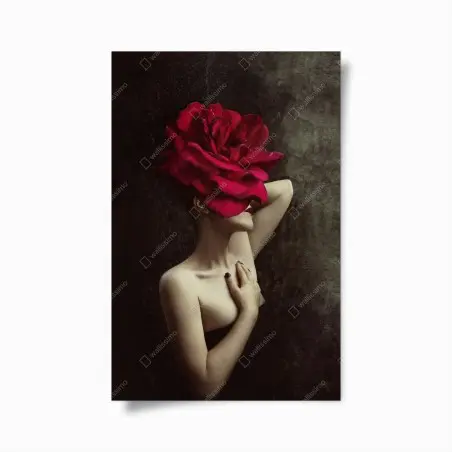 Poster silhouette florale surréaliste – Wallnifity®