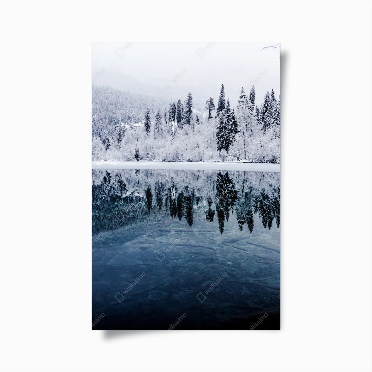 Poster reflet hivernal sur lac – Wallnifity® Poster reflet hivernal sur lac – Wallnifity®